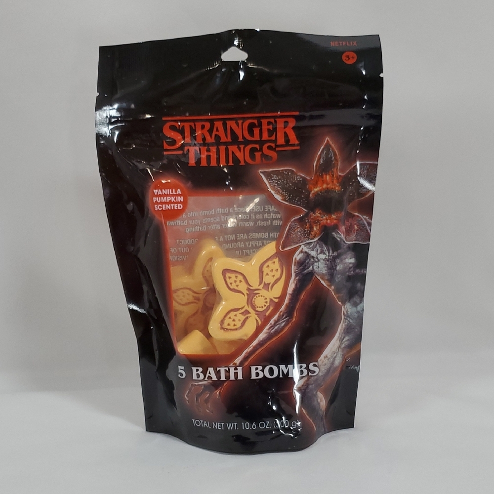 Stranger Things Vanilla Pumpkin Scented Bath Bombs ~ 5 Count